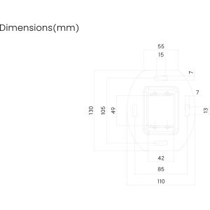 Таванна стойка за проектор Stell SHO 1096
