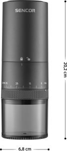 Безкабелна кафемелачка Sencor SCG 4000BK