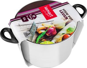 Тенджера с капак LAMART LTB2418 LEGER, 24 х 18 см., 8 л.
