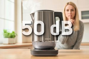 Двойностенна електрическа кана Sencor SWK 0850GY с регулиране на температура и U-образно дъно  